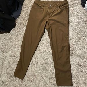 Lululemon ABC pant classic fit brown